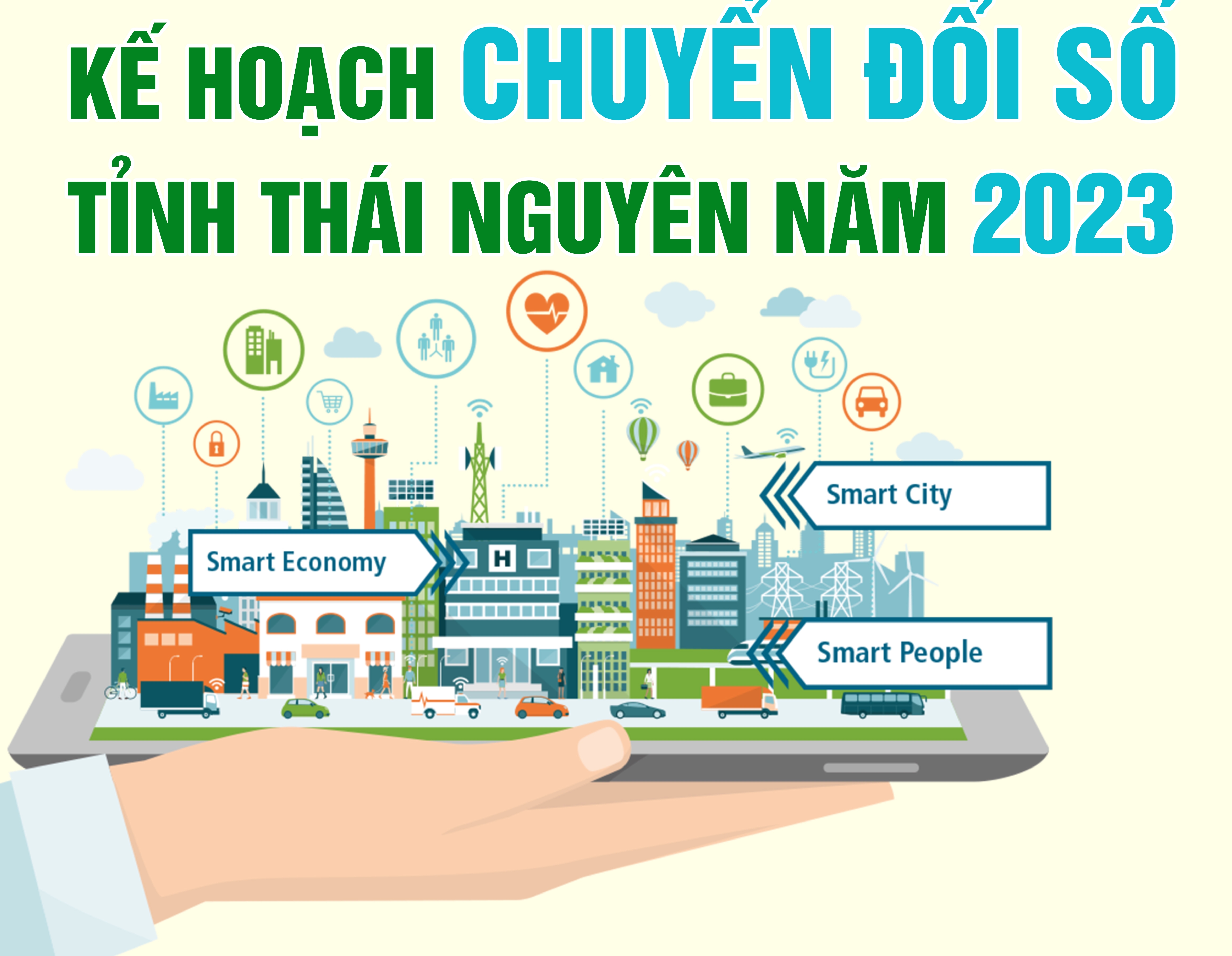 [Infographic] Kế hoạch Chuyển đổi số tỉnh Thái Nguyên năm 2023