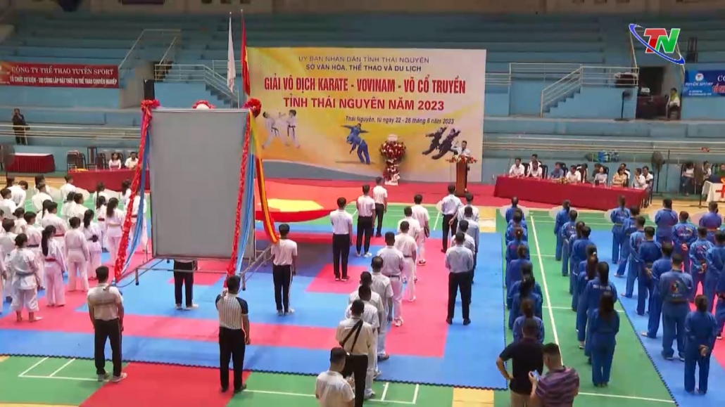 Khai mạc Giải Karate, Vovinam, võ cổ truyền tỉnh Thái Nguyên năm 2023