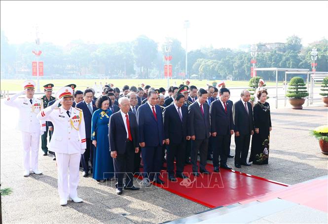 Lãnh đạo Đảng, Nhà nước vào Lăng viếng Bác nhân dịp 78 năm Quốc khánh 2/9