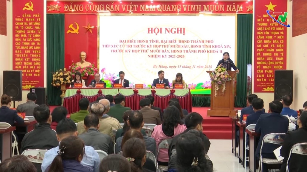 Tiếp xúc cử tri trước Kỳ họp thứ Mười sáu, HĐND tỉnh Thái Nguyên khoá XIV