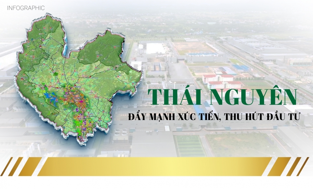[Infographic] Thái Nguyên đẩy mạnh xúc tiến, thu hút đầu tư