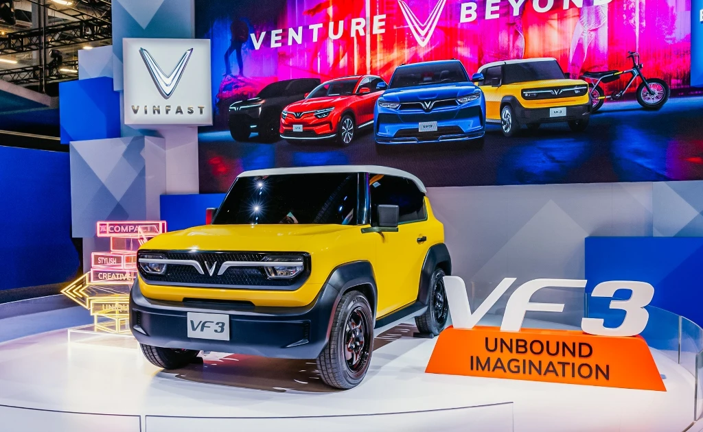VinFast ra mắt mẫu xe điện mini VF 3 và xe điện bán tải VF Wild